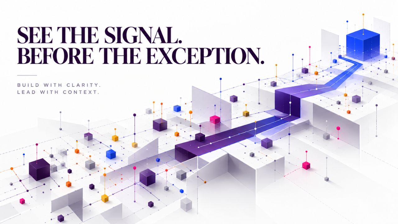 See the signal before exception